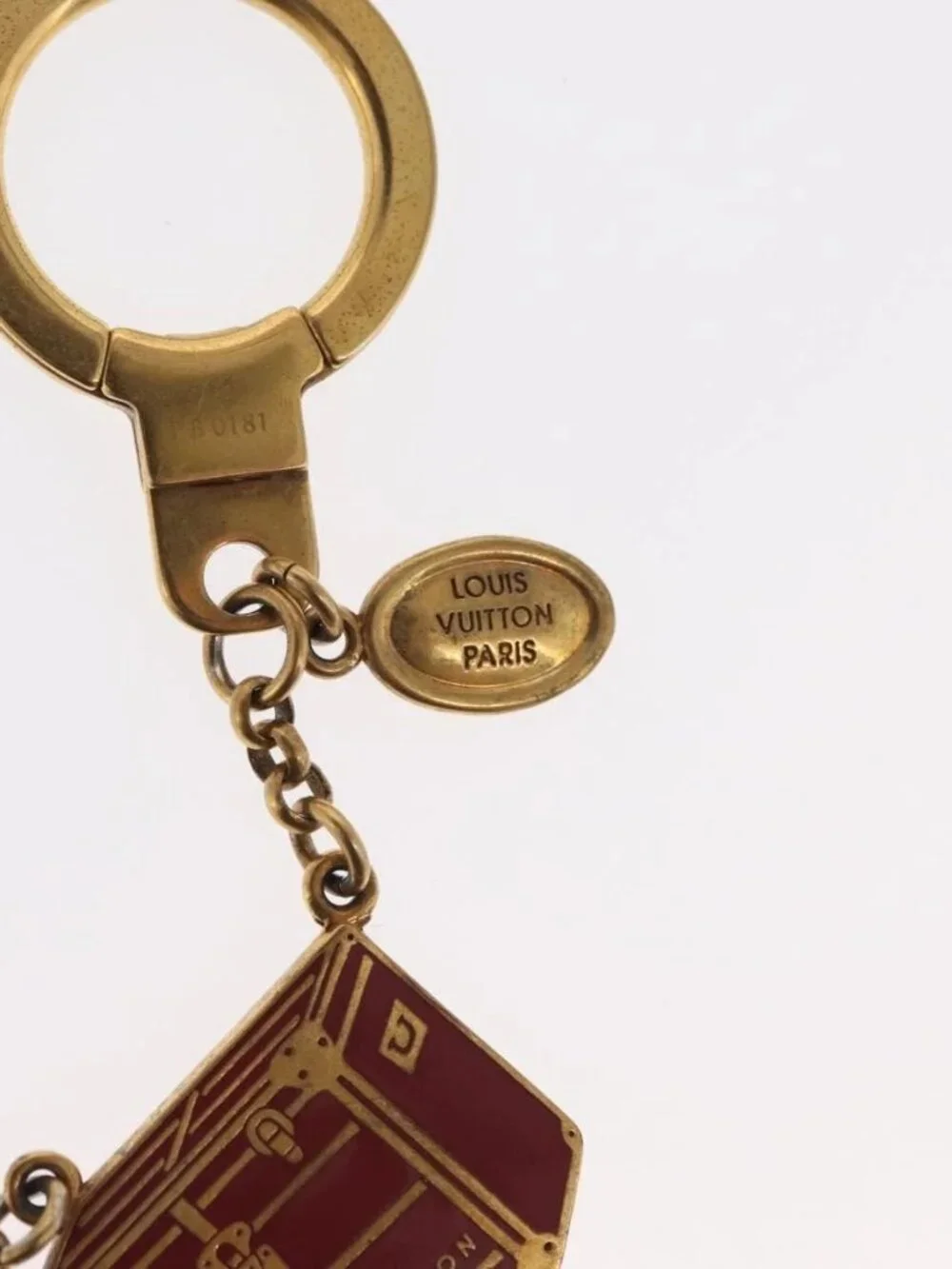 LOUIS VUITTON Porte Cles Chainne Mar Bag Charm metal Gold M66459 LV Auth 169134